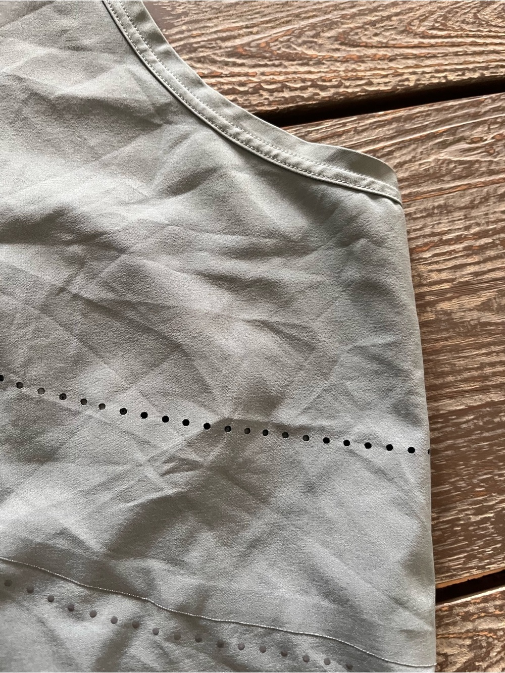 LULULEMON grey/blue Racerback Tank Top. - Picture 3 of 10